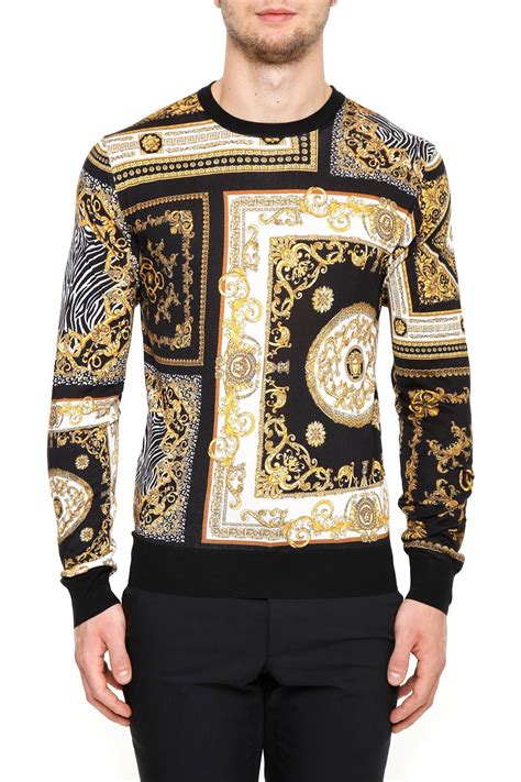 versace drachen pullover|Versace men's sweater.